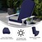 Flash Furniture White Adirondack Chairs with Blue Cushions, 2PK 2-JJ-C14501-CSNBL-WH-GG - alternate 8